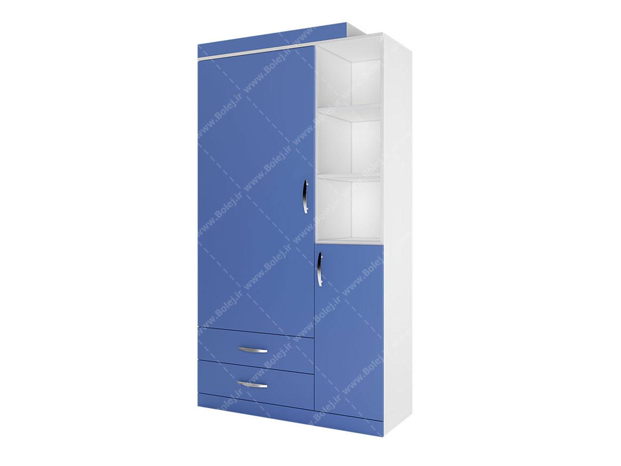 عکس کمد لباس نوجوان پسرانه آبی سفید DL282